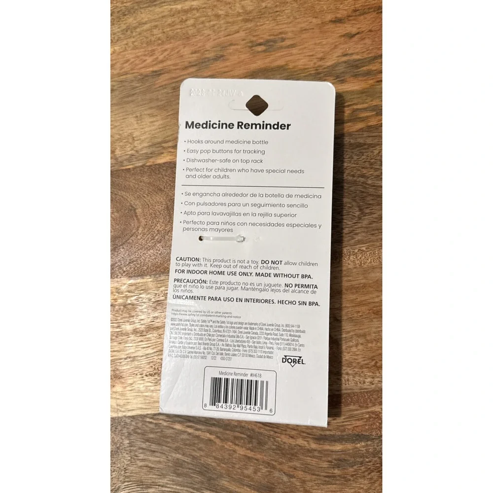 Safety 1st Medicine Reminder 2 Pack Easy‎ Read Dose Pop Buttons Caregivers